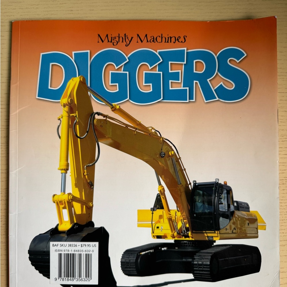 Diggers Toy Book - Yellow